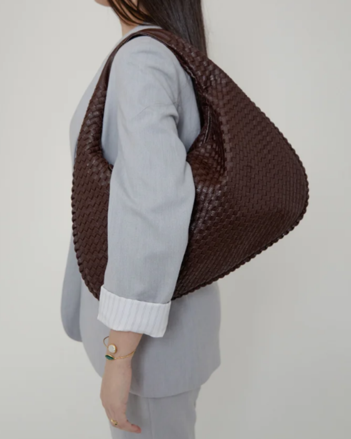 Belle — Sac hobo à anse tressée — Amielle Paris