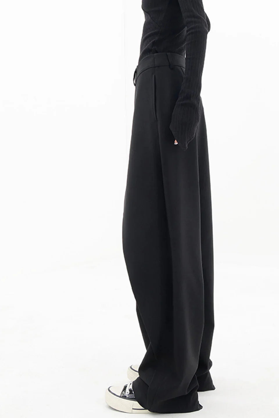 Pantalon large à taille asymétrique — Zita — Amielle Paris