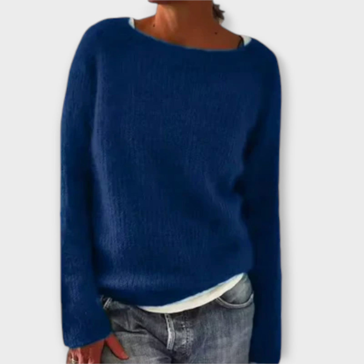 Regine | Pull gris uni