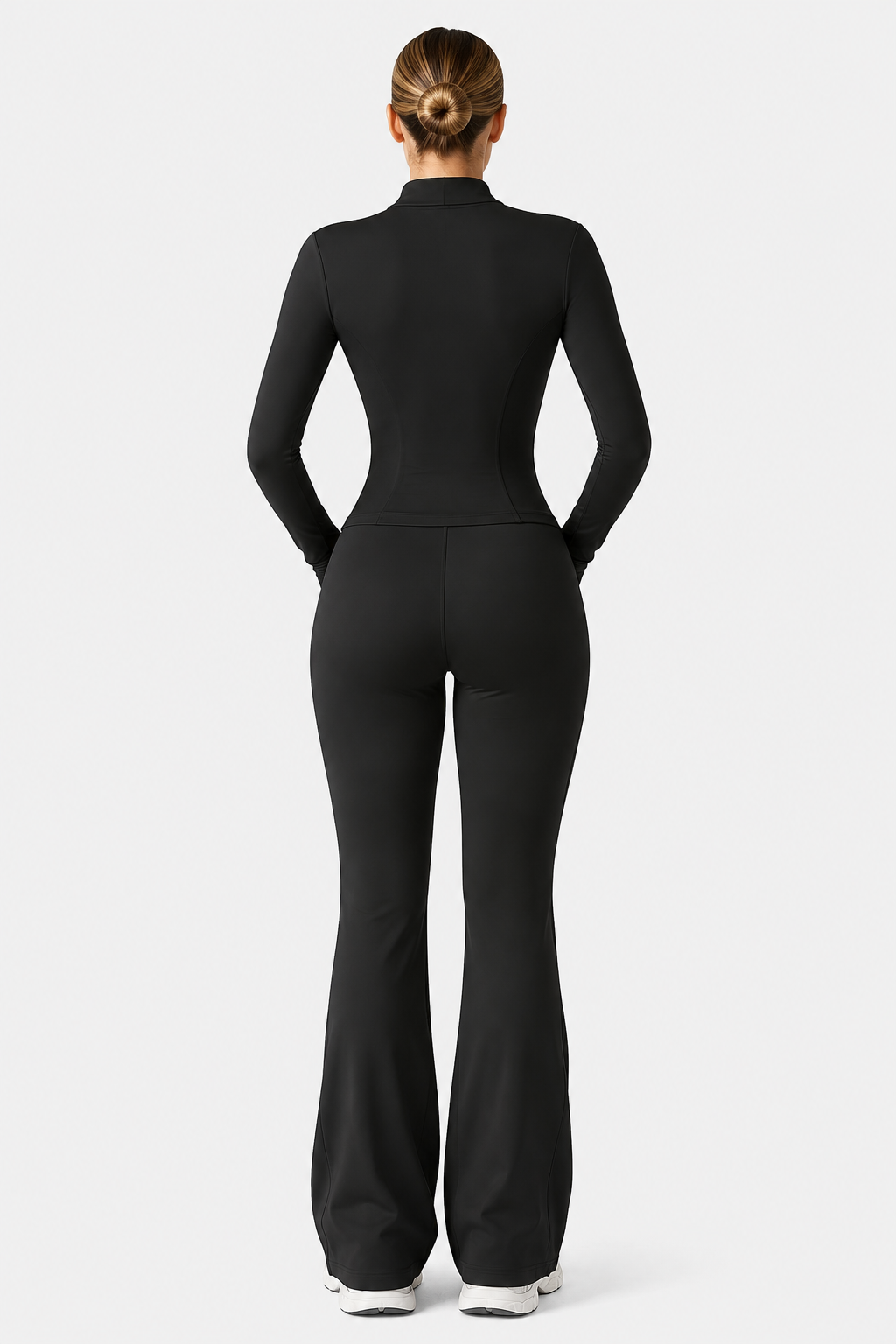 Ensemble veste zippée et pantalon évasé — Yolina — Amielle Paris