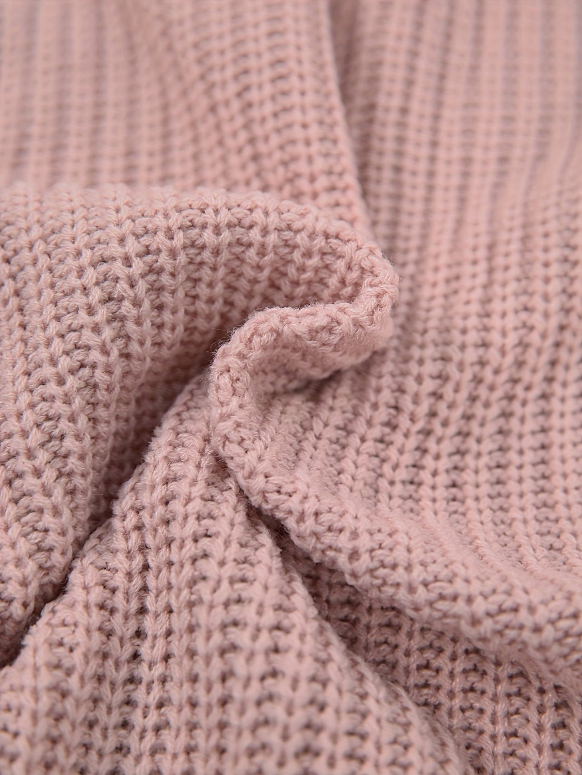 Robe pull ample côtelée à col montant replié — Amielle Paris