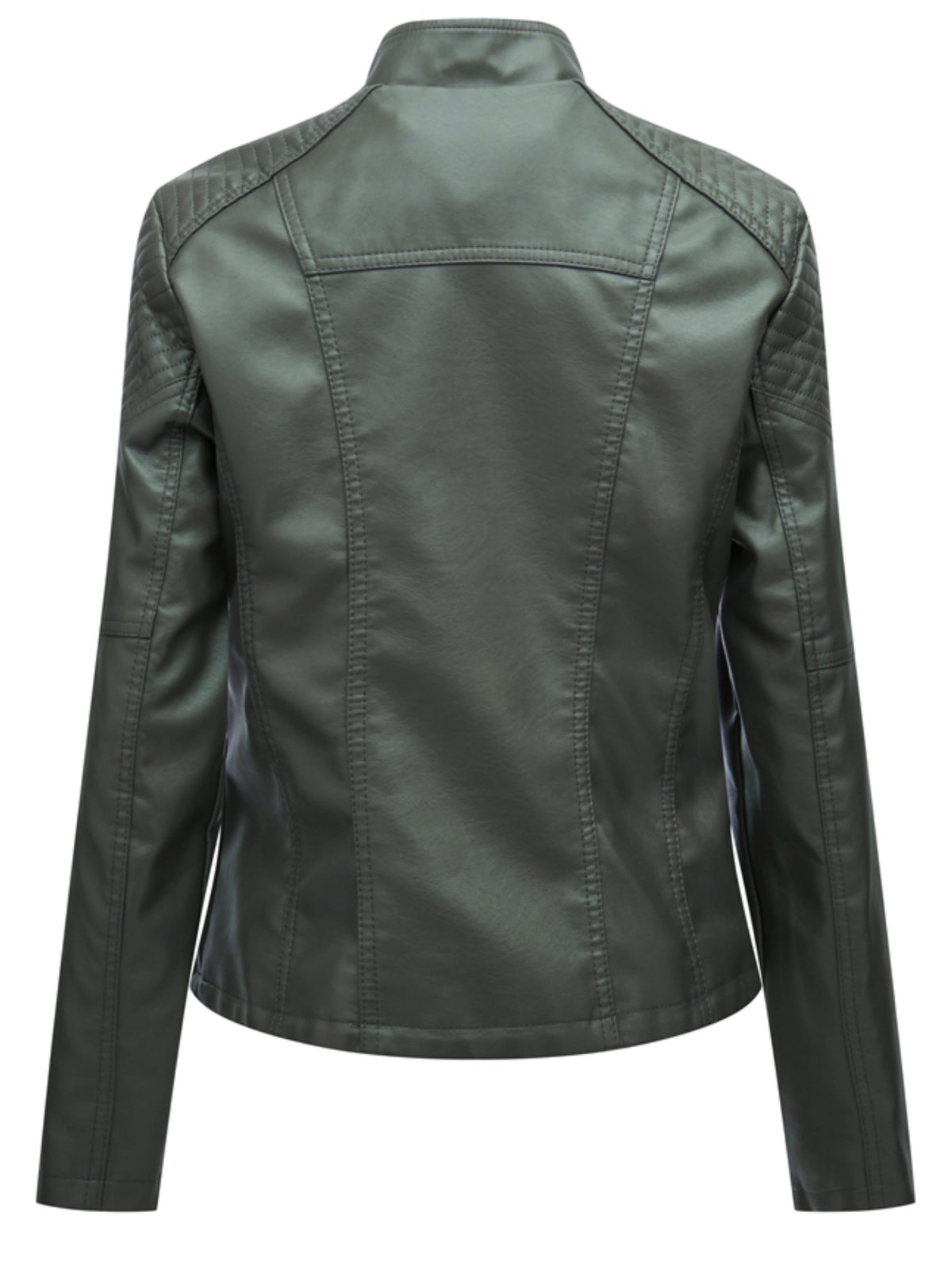 Nadia | Veste verte à détails zippés — Amielle Paris