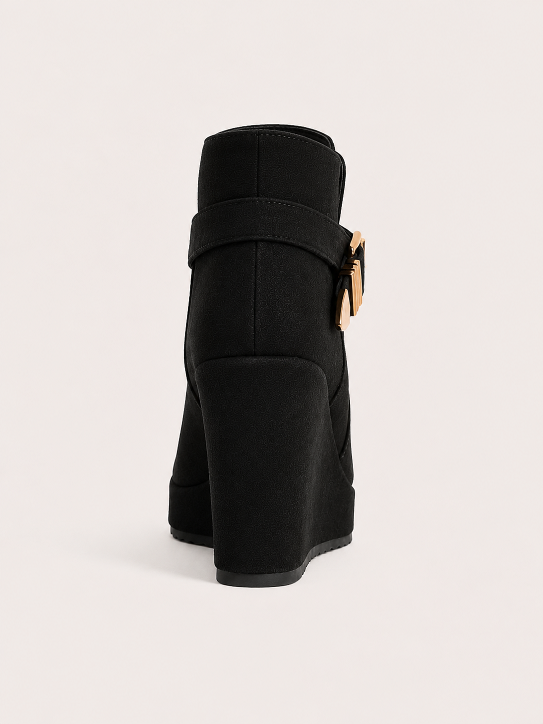 Bottines compensées à boucle Édith — Amielle Paris