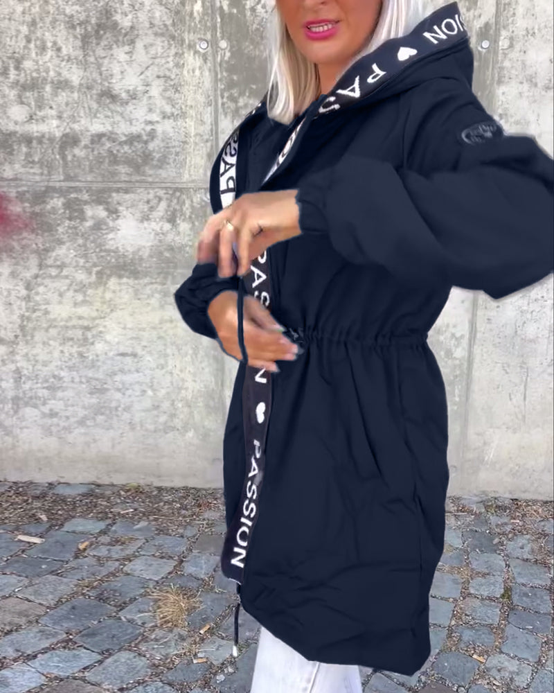 Penelope — Parka à capuche et taille réglable — Amielle Paris