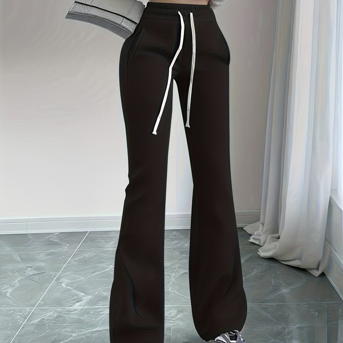 Pantalon évasé à taille haute — Amielle Paris