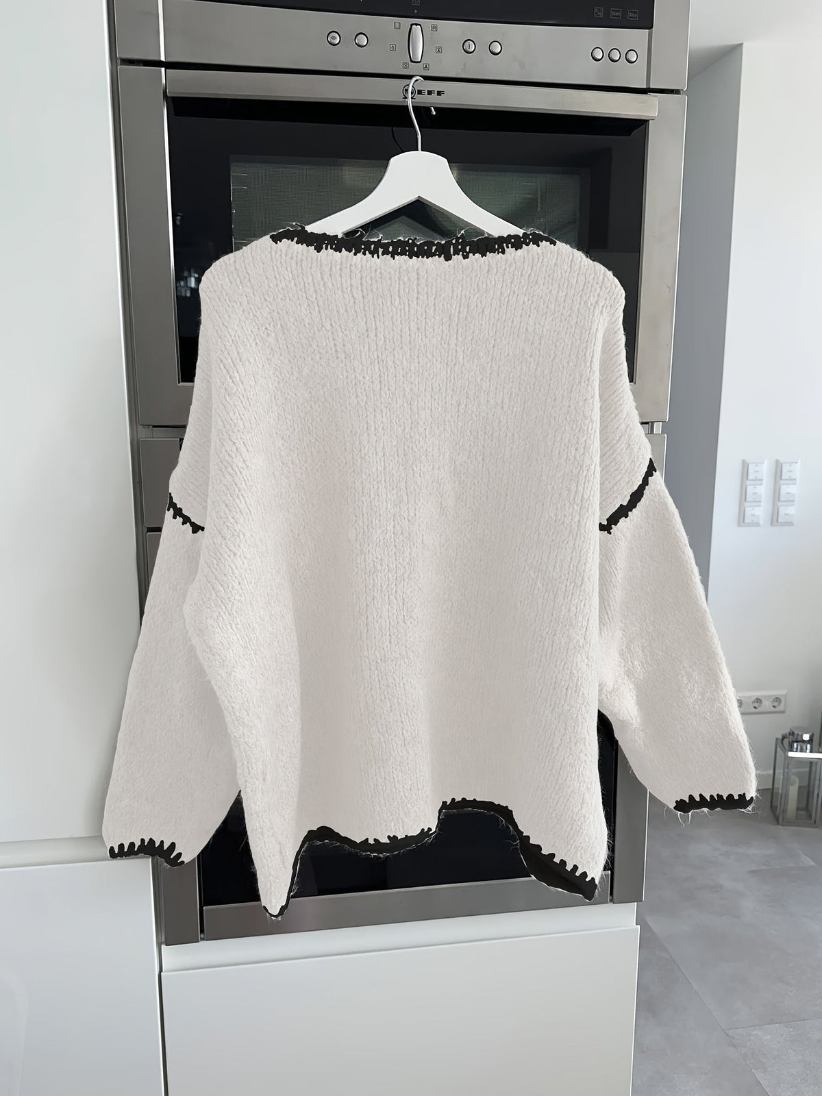 Colette | Pull en grosse maille à col bateau — Amielle Paris