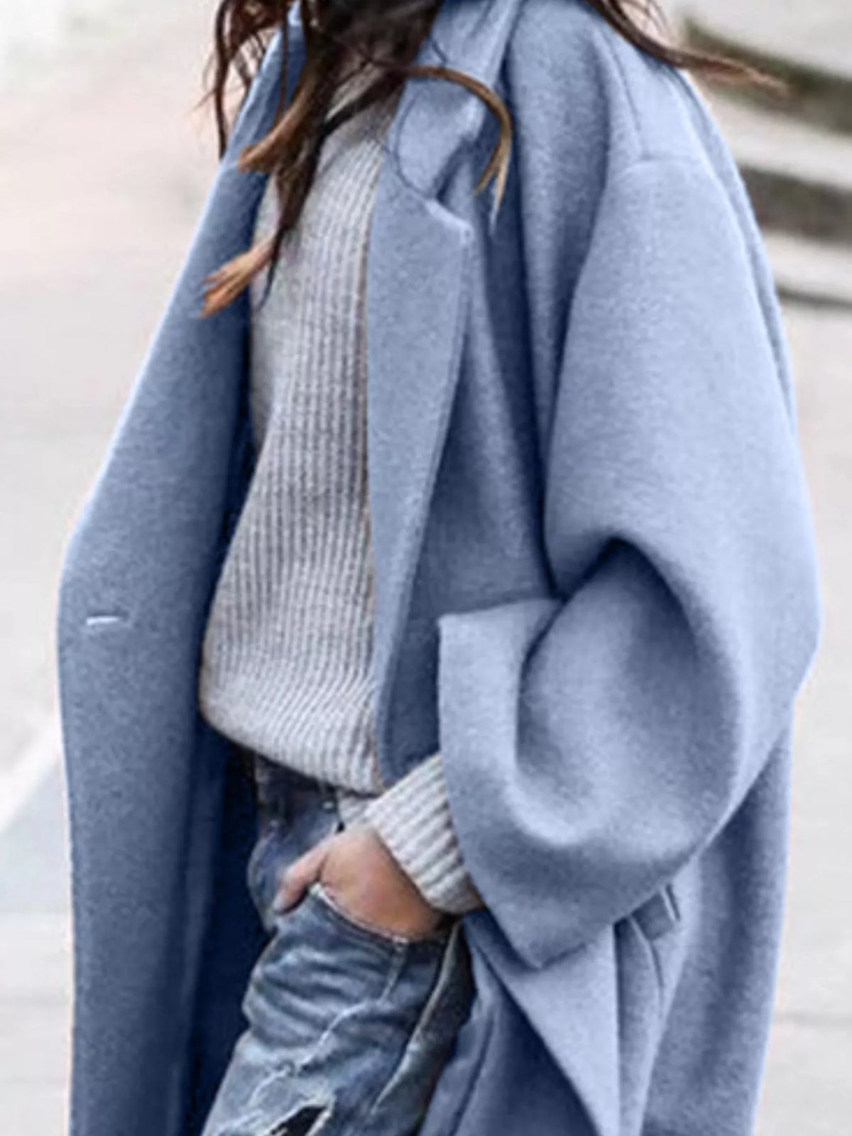 Manteau long ample à manches larges — Amielle Paris
