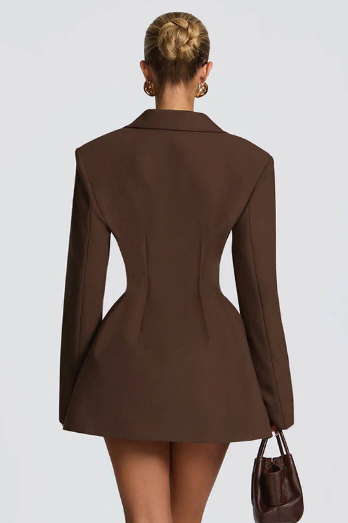 Remy — Blazer croisé cintré à basque — Amielle Paris