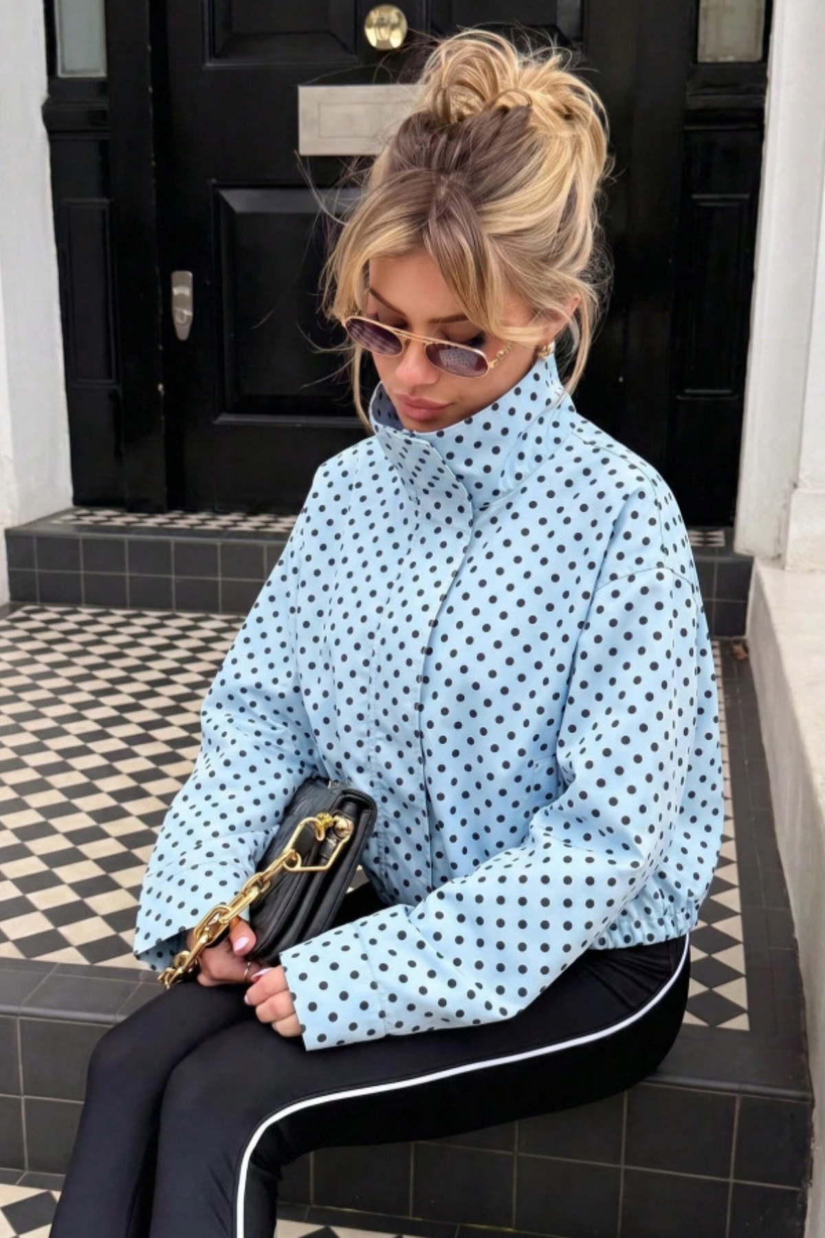 Polly — Bomber ample à pois — Amielle Paris