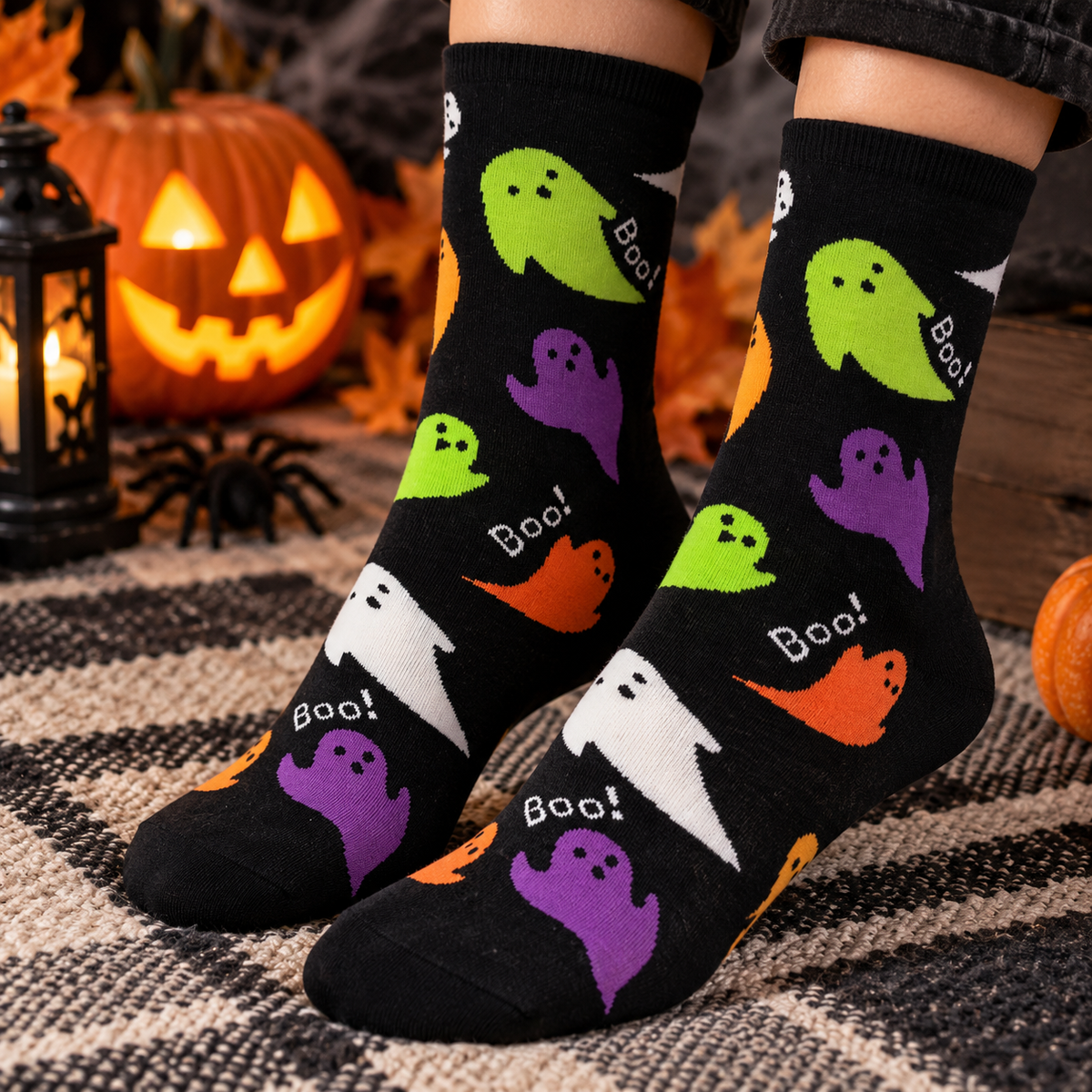Autumn Cauldron — Chaussettes Halloween — vue principale