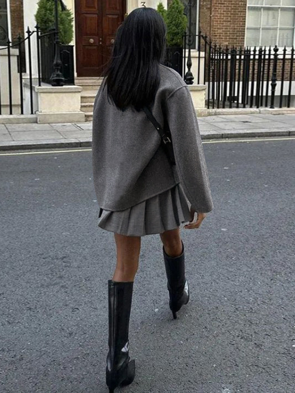 Nadia — Veste ample à col montant — Amielle Paris