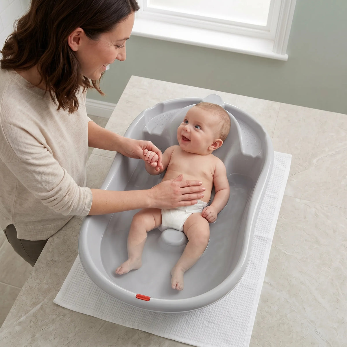 Baignoire bébé évolutive avec bouchon de vidange — vue 4