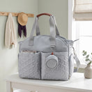 Sac à langer cabas matelassé avec bandoulière — vue 2