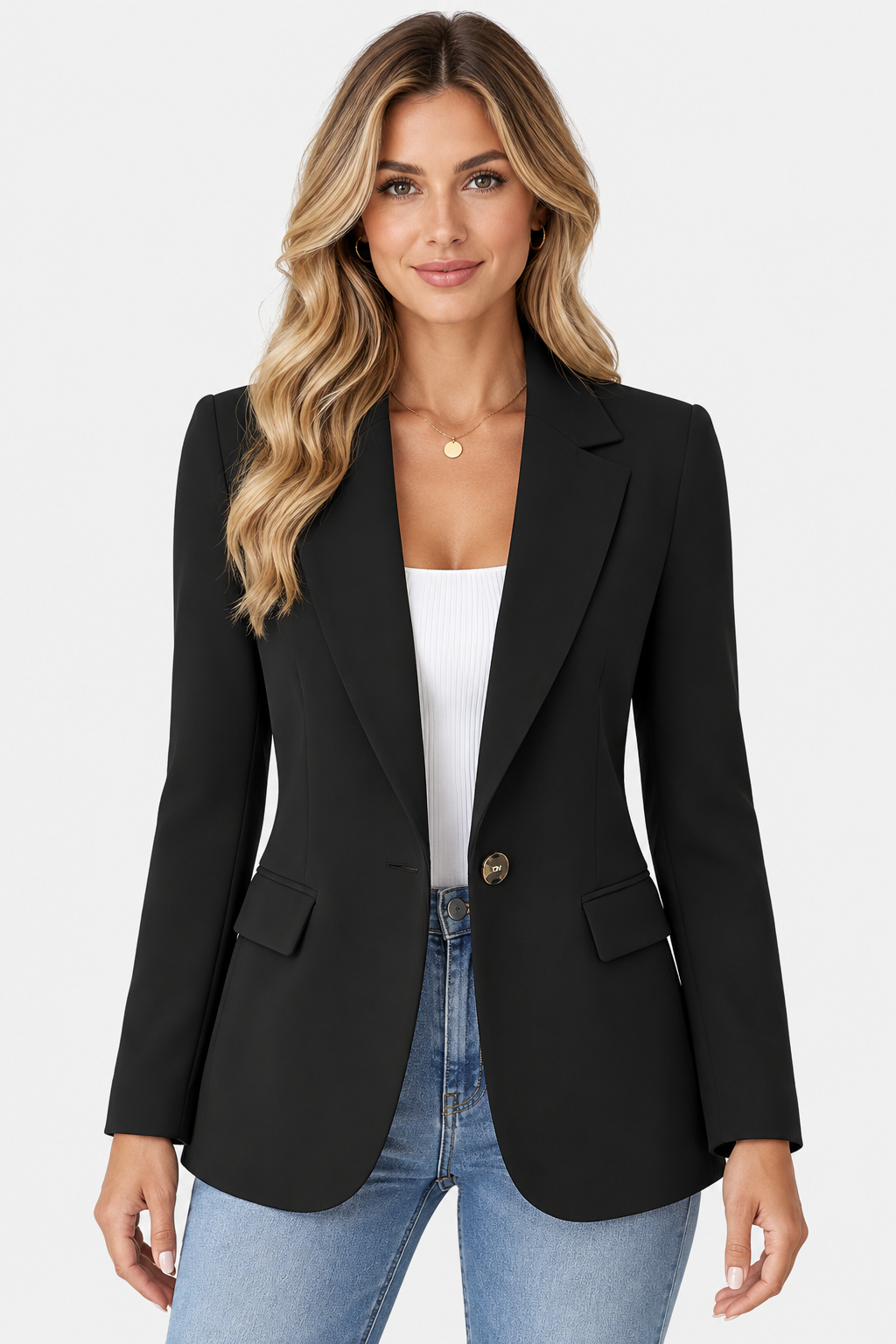 Blazer tailleur à col châle — Amielle Paris