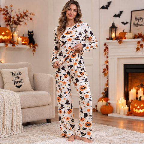 Boneyard Belle — Pyjama imprimé Halloween