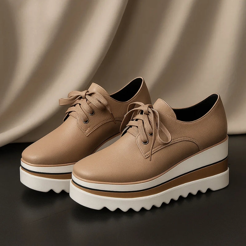 Derbies à plateforme crantée et lacets — Amielle Paris