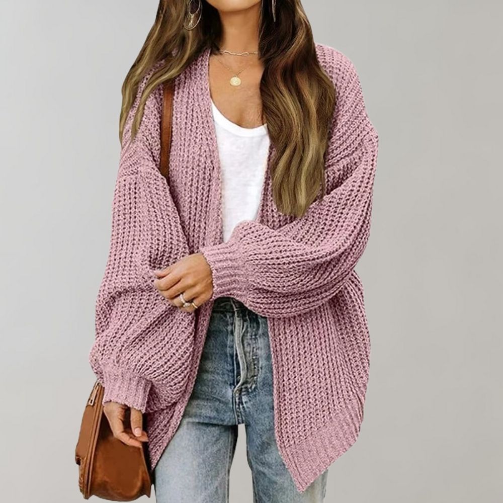 Poppy — Cardigan grosse maille à manches chauve-souris — Amielle Paris