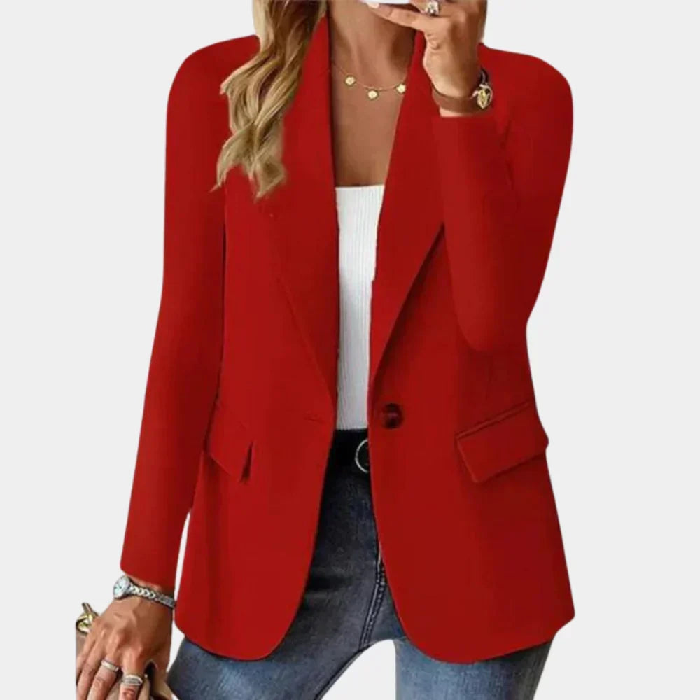 Olivia — Blazer ajusté à bouton unique — Amielle Paris