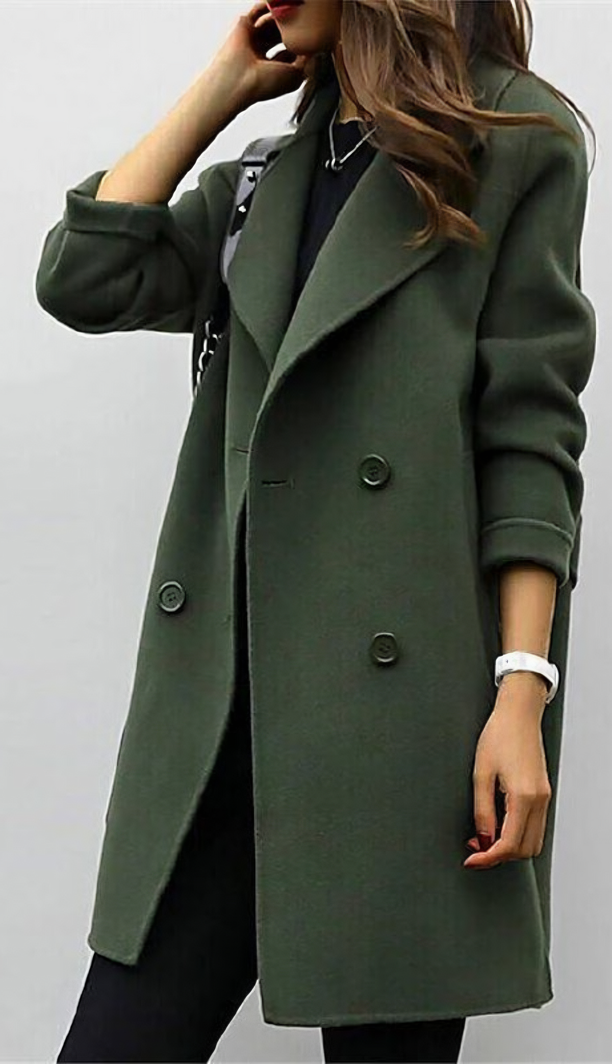 Manteau long à boutonnage simple — Amielle Paris