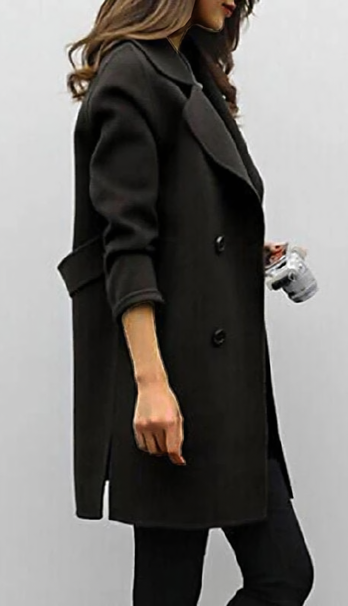 Manteau long à boutonnage simple — Amielle Paris