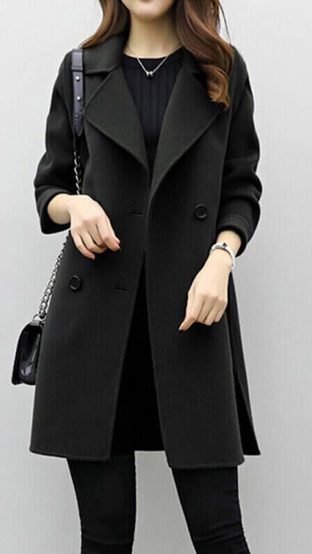 Manteau long à boutonnage simple — Amielle Paris