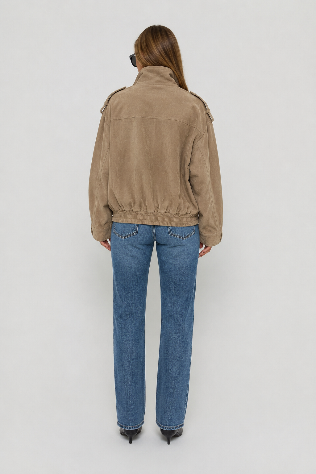 Élise — Veste cargo en suédine — Amielle Paris