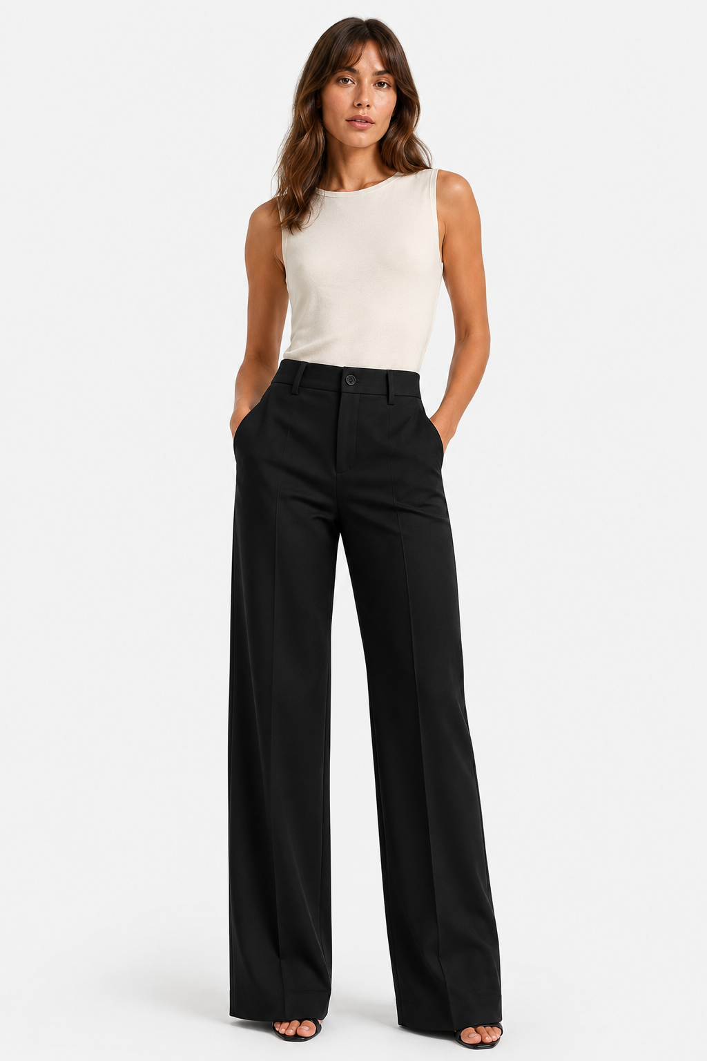 Jean cargo large taille haute — Kima — Amielle Paris