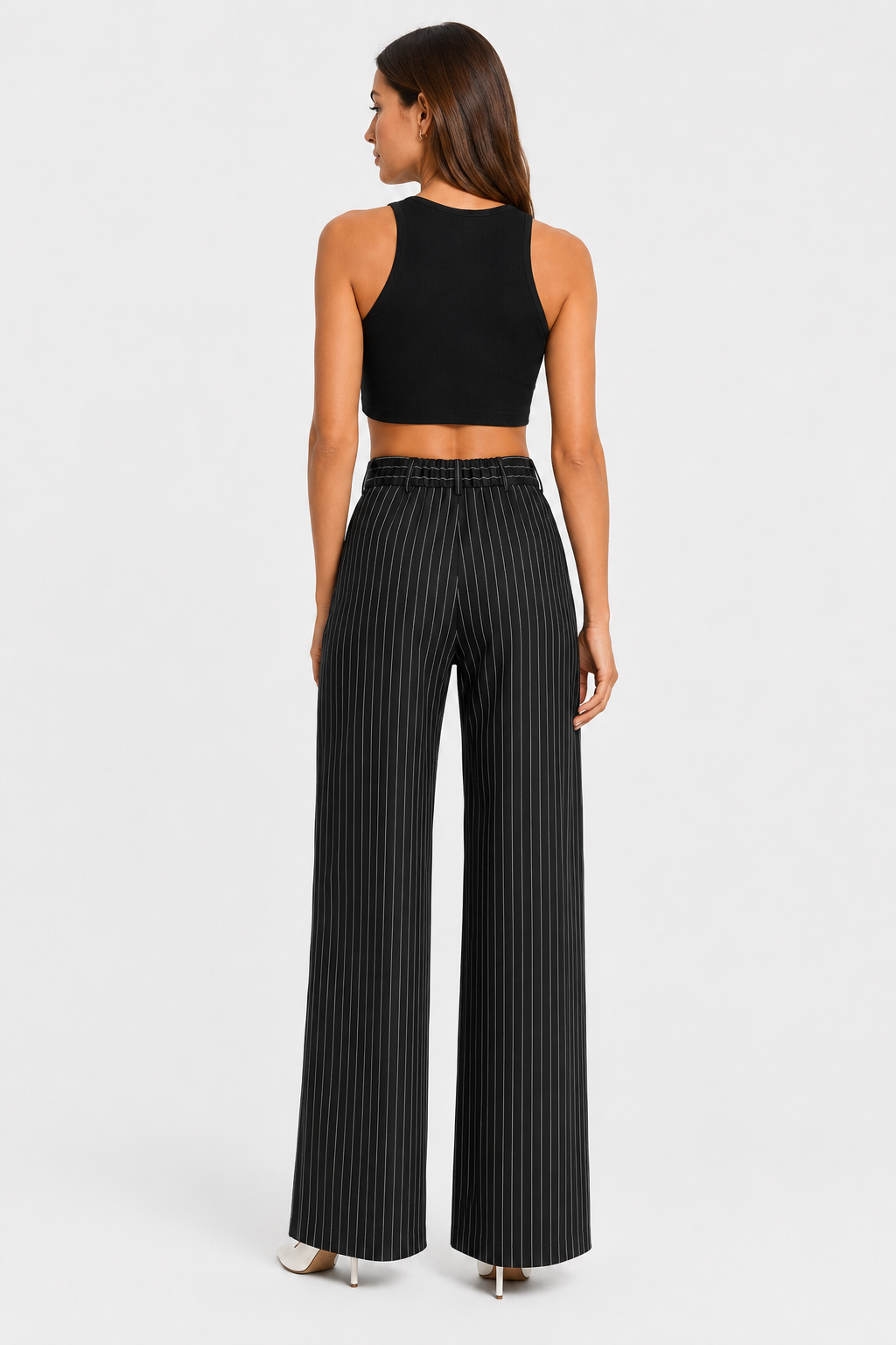 Pantalon large à rayures — Emma — Amielle Paris