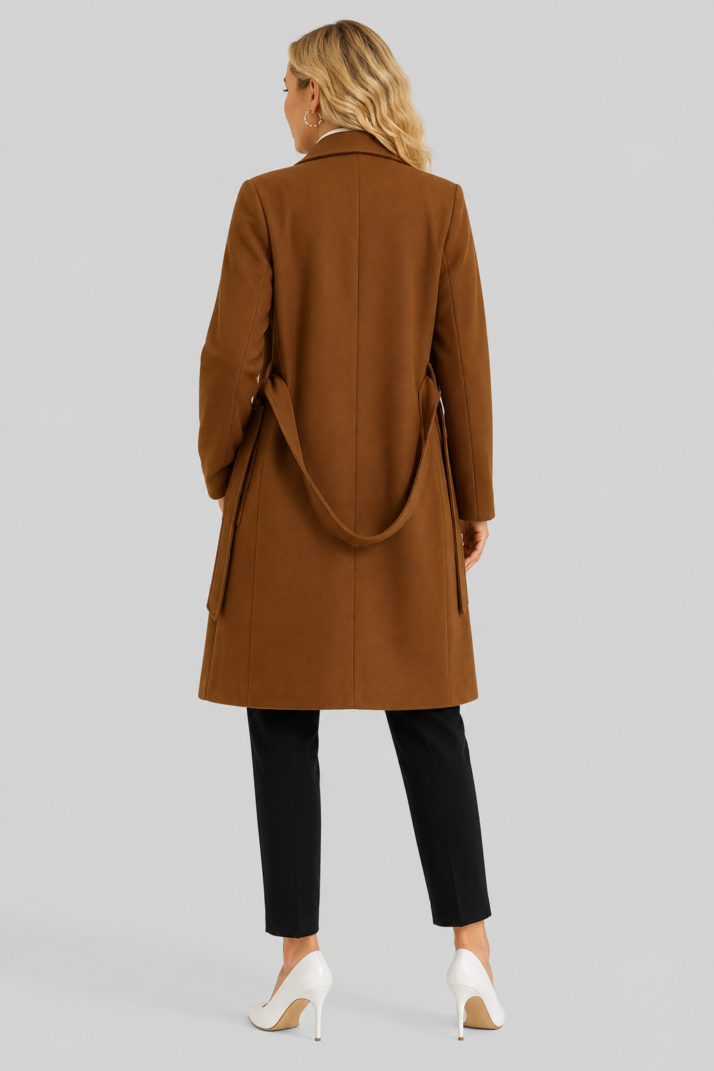 Manteau long ceinturé — Lola — Amielle Paris