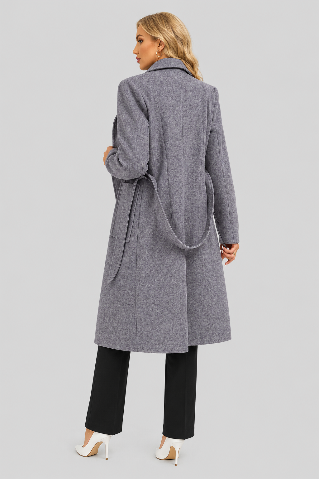 Manteau long ceinturé — Lola — Amielle Paris