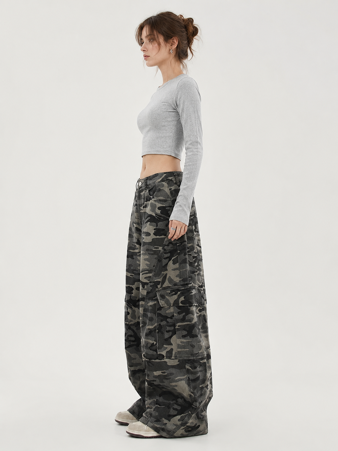 Jean cargo large — Summa — Amielle Paris