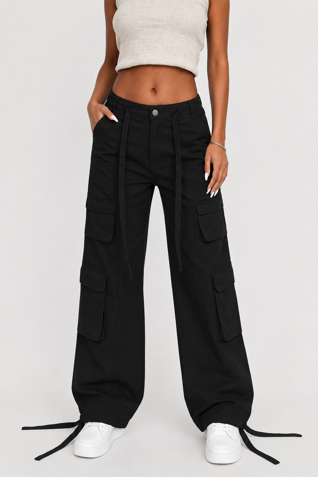 Pantalon cargo ample — Léa — Amielle Paris