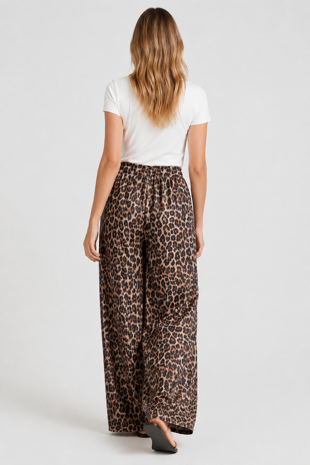 Pantalon large imprimé léopard — Odette — Amielle Paris