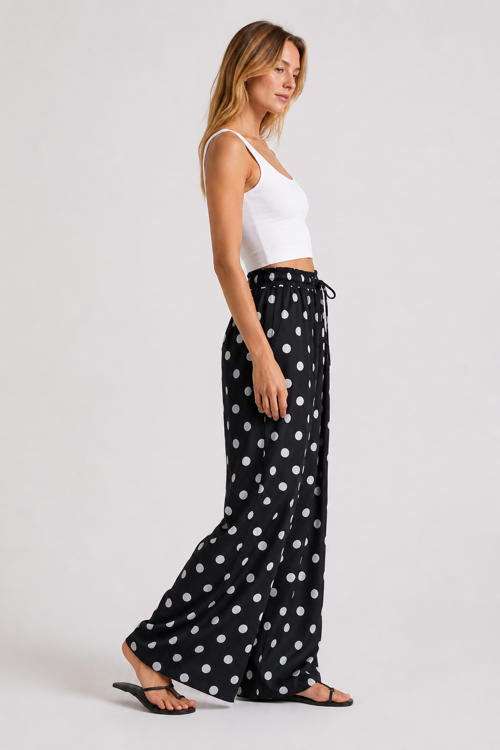 Pantalon large imprimé léopard — Odette — Amielle Paris