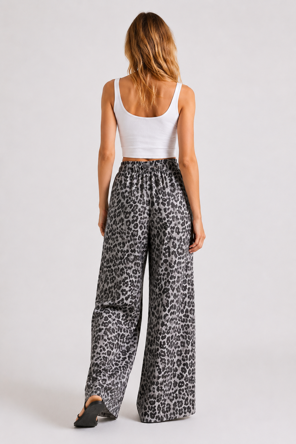 Pantalon large imprimé léopard — Odette — Amielle Paris
