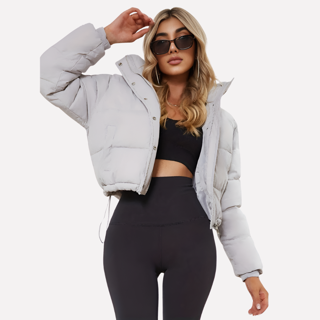 Quiana — Veste courte zippée à capuche — Amielle Paris