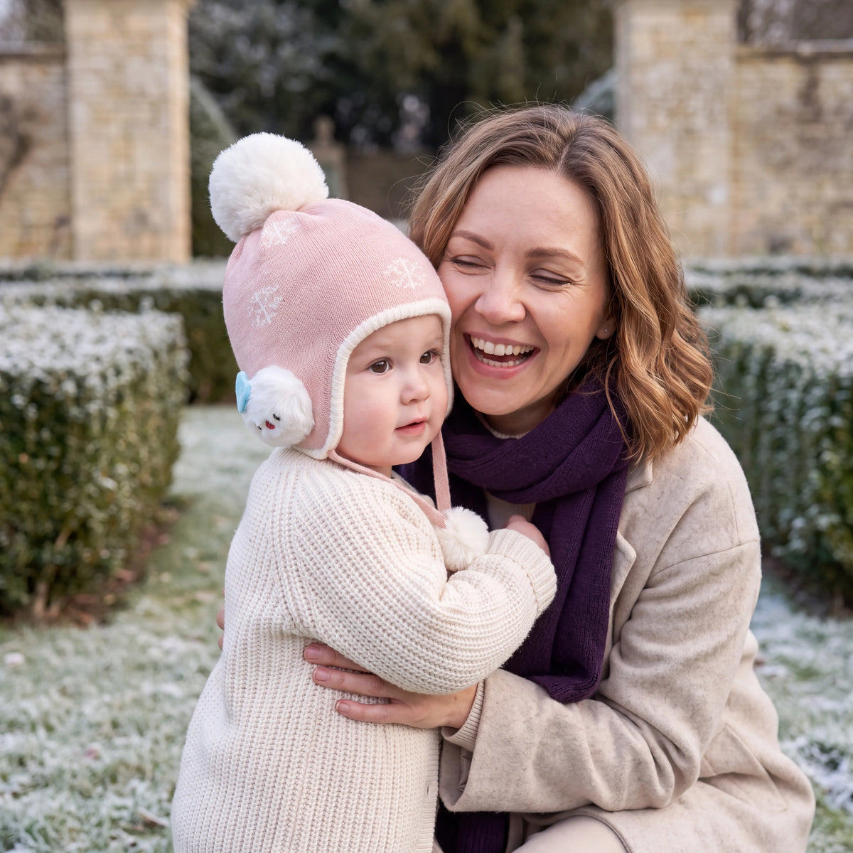 Bonnet bébé d’hiver doublé coton à cache-oreilles — vue 4
