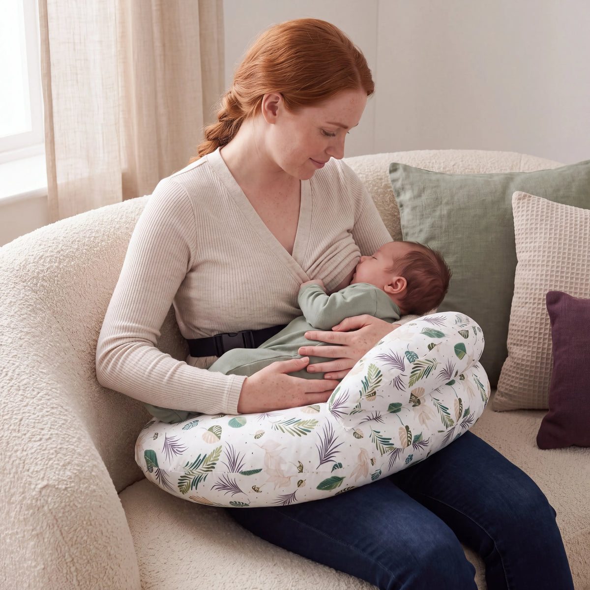 Coussin d’allaitement avec ceinture réglable — vue 1