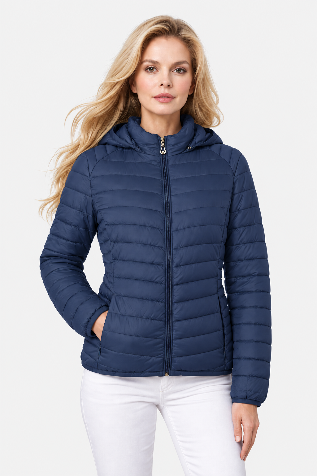 Doudoune légère à capuche doublée — Amielle Paris