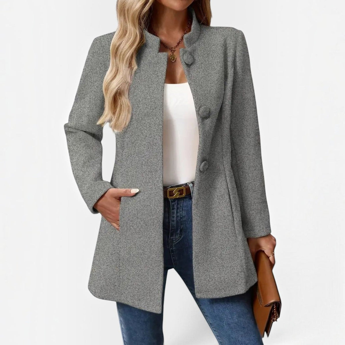 Perrine | Veste à col montant