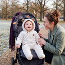 Combinaison bébé en flanelle à capuche ours — vue 1