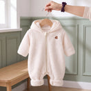 Combinaison bébé en flanelle à capuche ours — vue 9