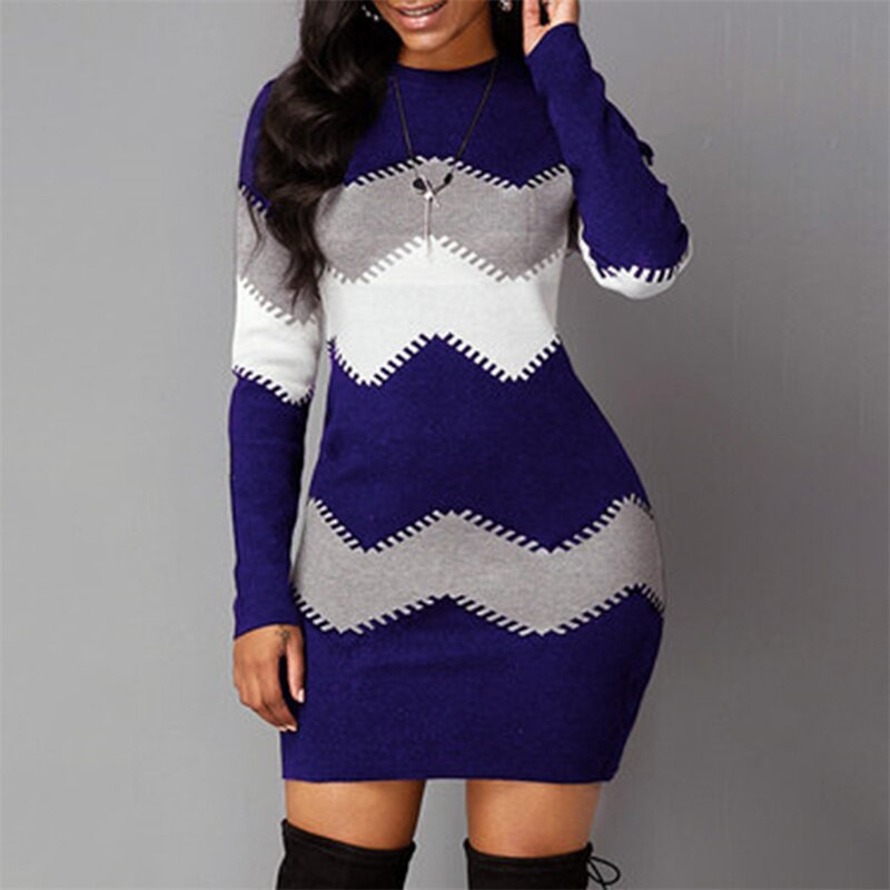 Camille — Robe en maille à motifs géométriques — Amielle Paris