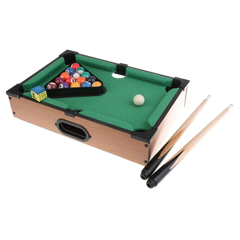 Mini-billard de table en bois avec 2 queues — vue 4