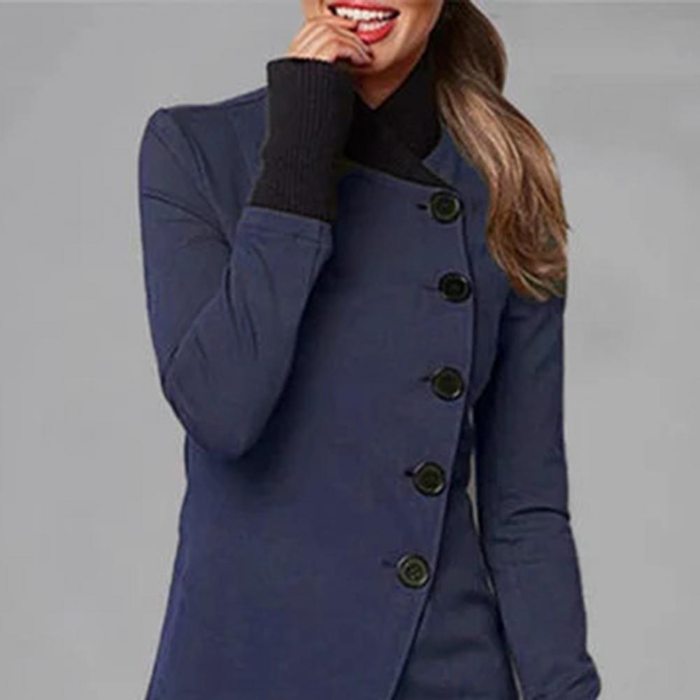 Manteau boutonné à col officier — Amielle Paris