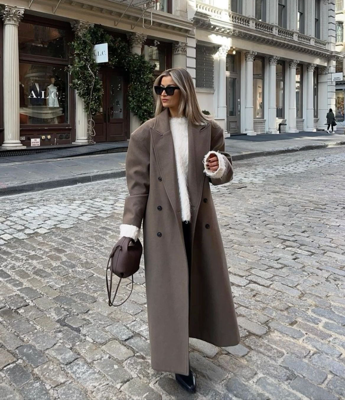 Manteau long à coupe ample — vue principale