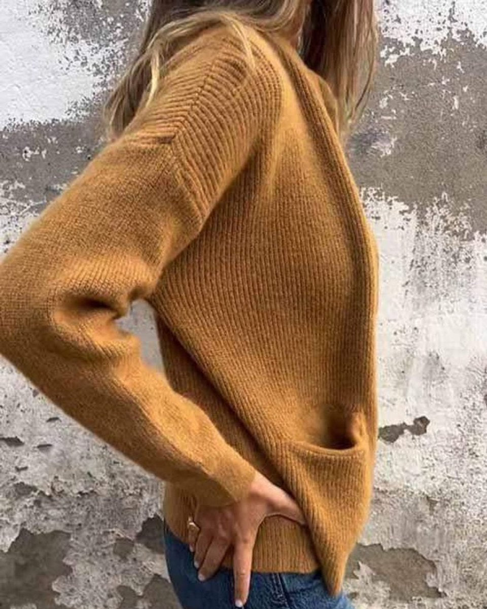 Bianca — Cardigan zippé à grandes poches — Amielle Paris