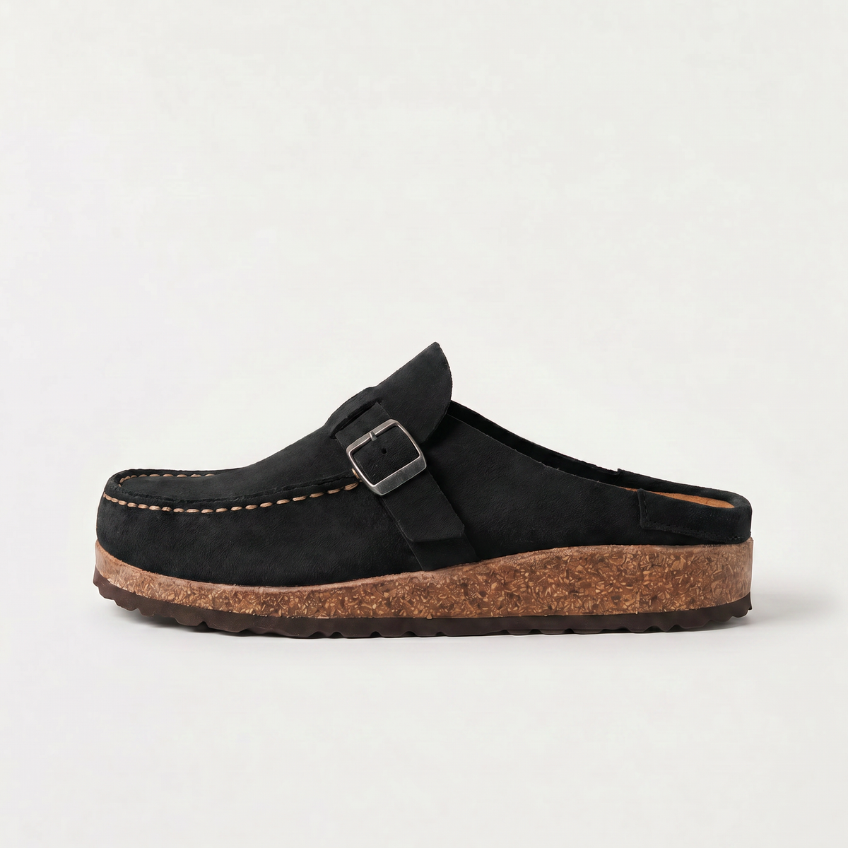 Mocassins aspect daim à boucle et semelle rembourrée — Amielle Paris — vue 5