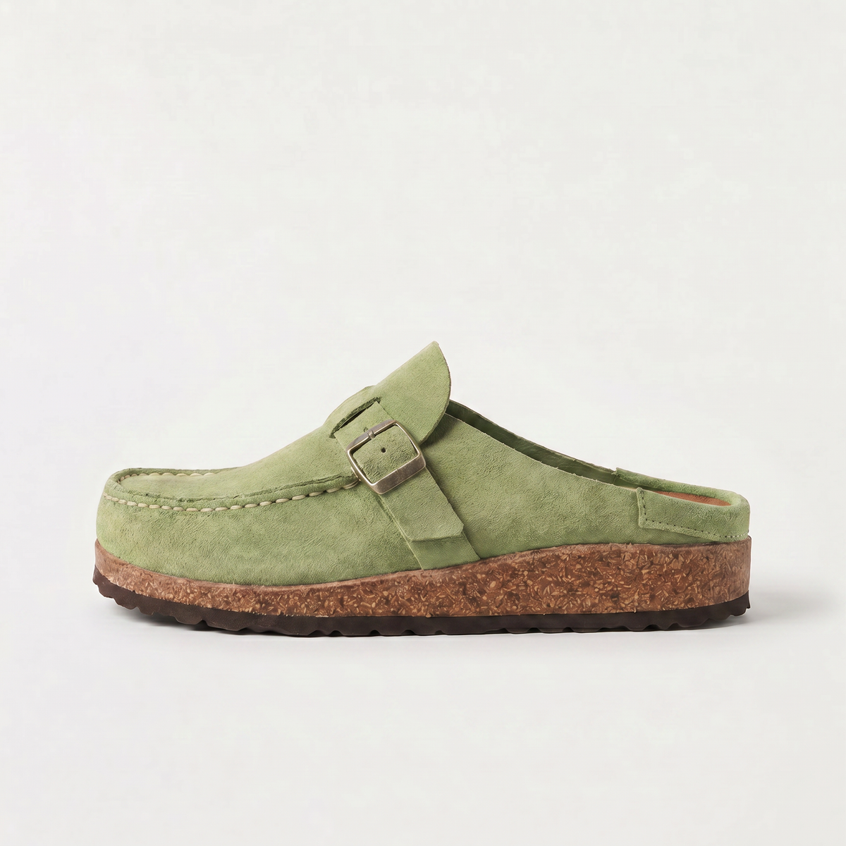 Mocassins aspect daim à boucle et semelle rembourrée — Amielle Paris — vue 8