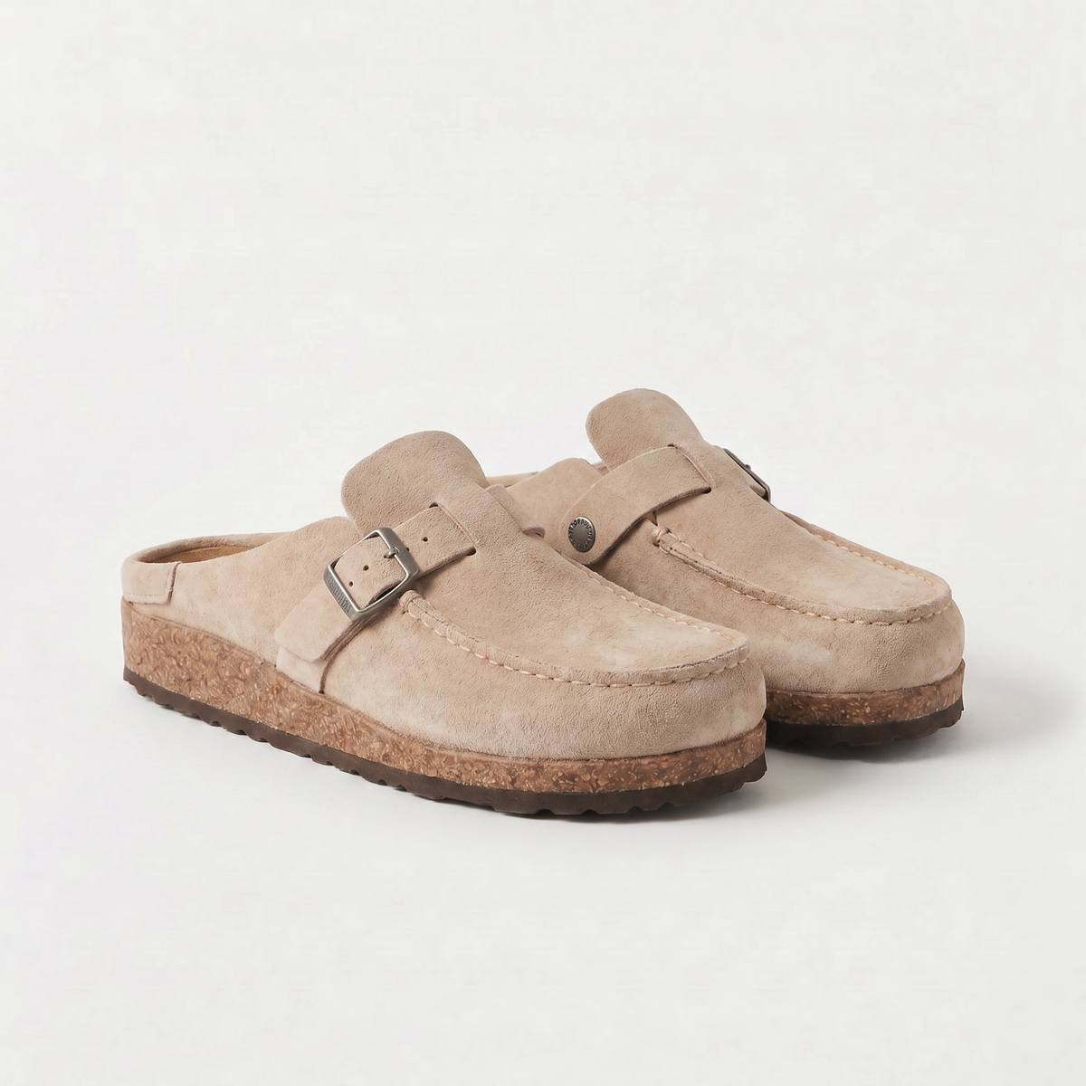 Mocassins aspect daim à boucle et semelle rembourrée — Amielle Paris — vue 3